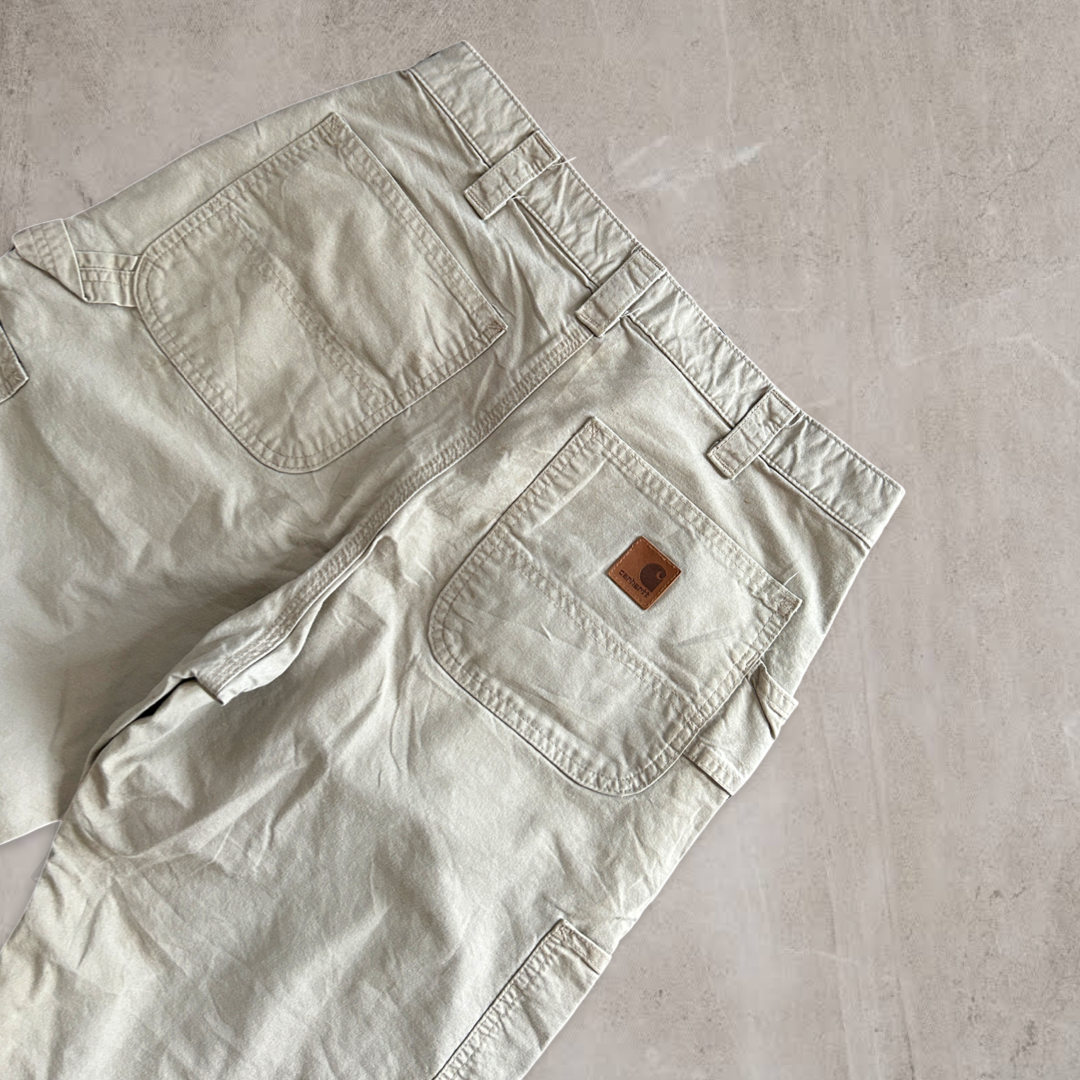 Tan Distressed Carhartt Carpenter Pants 2000s (32x32)