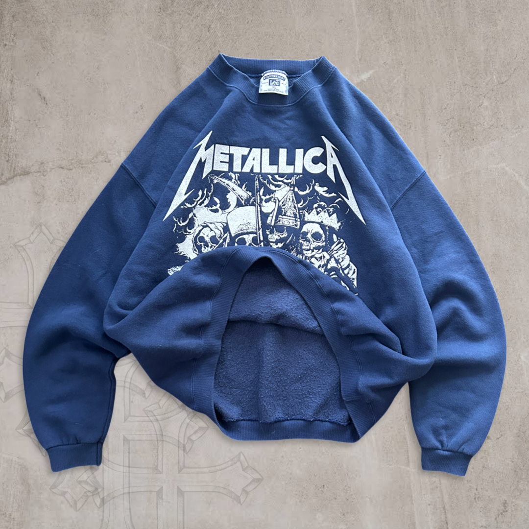 Navy Metallica Kill ‘Em All Sweatshirt 1990s (L)