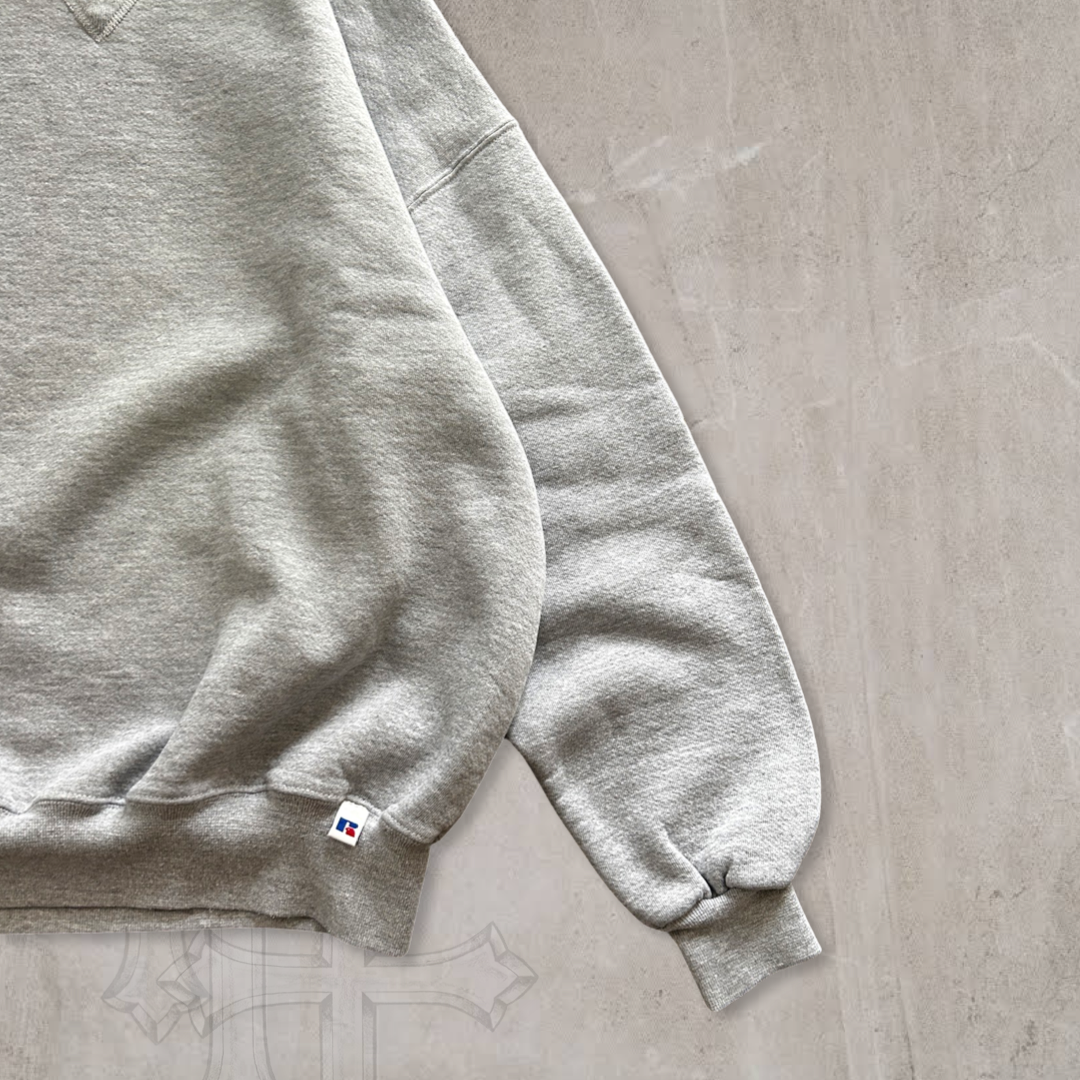 Light Grey Russell Athletic Sweatshirt 1990s (XL)