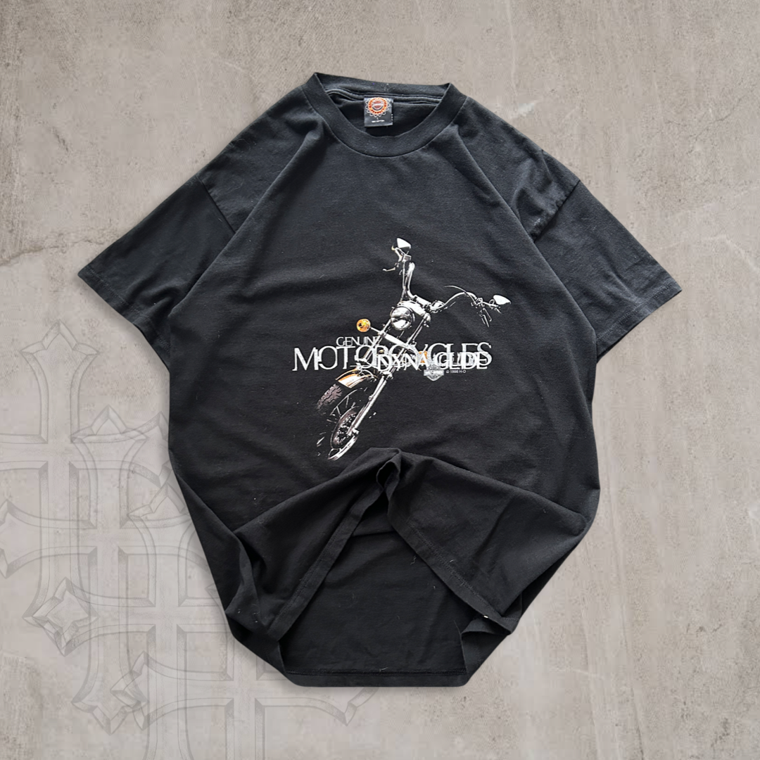 Black Harley Davidson Dyna Glide Shirt 1998 (L)