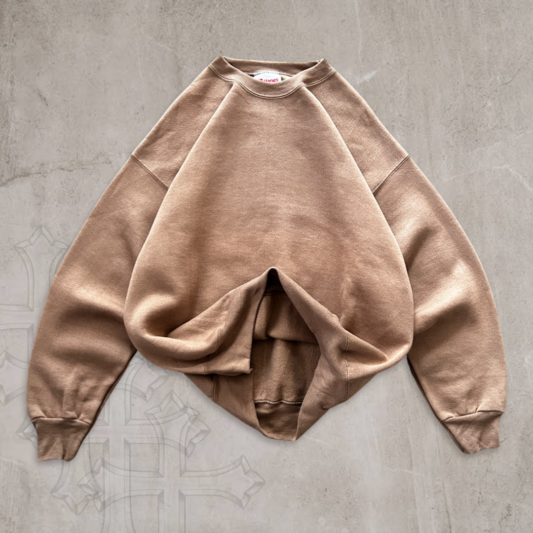 Sepia Brown Heavyweight Sweatshirt 1990s (L)
