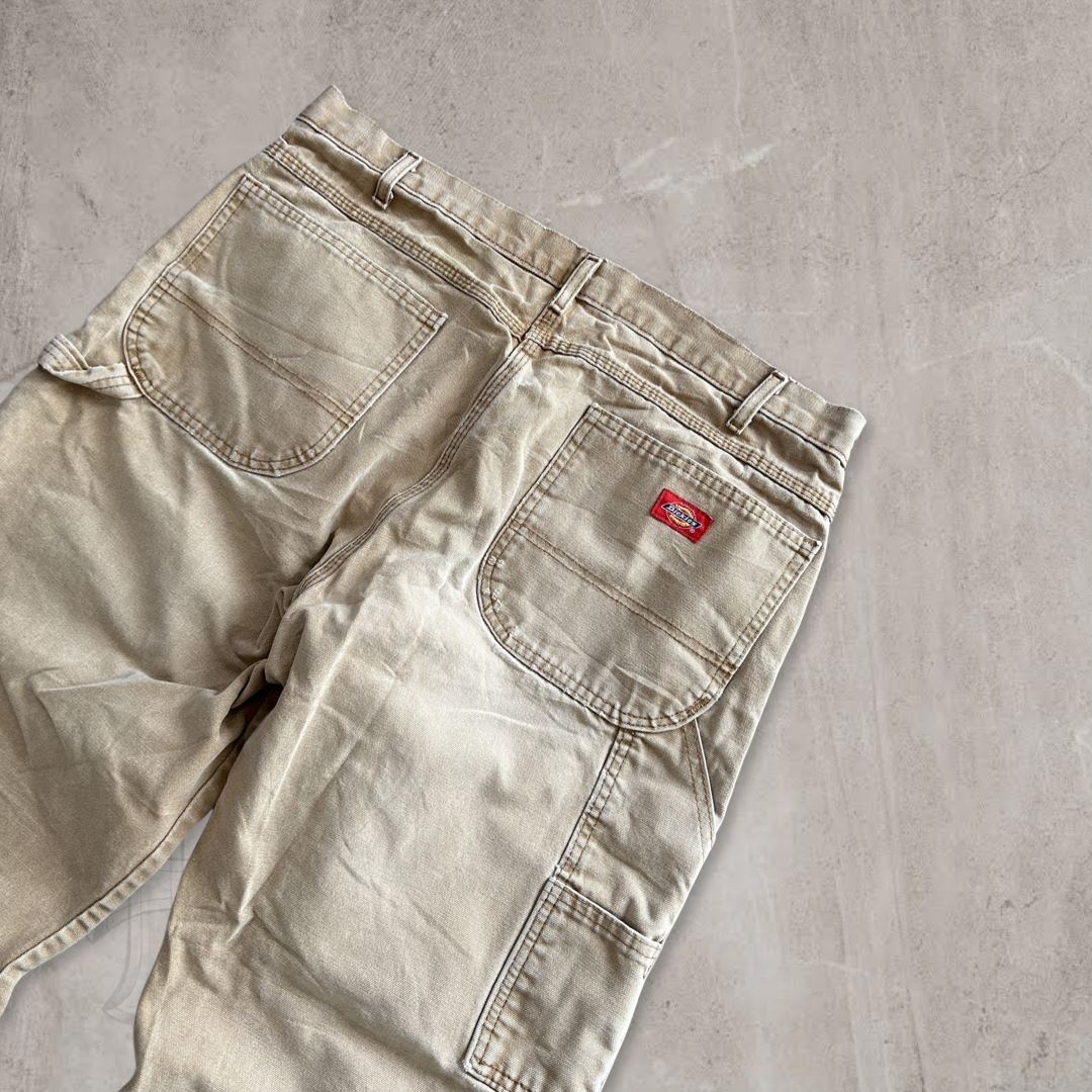 Faded Distressed Tan Dickies Carpenter Pants 1990s (36x30)
