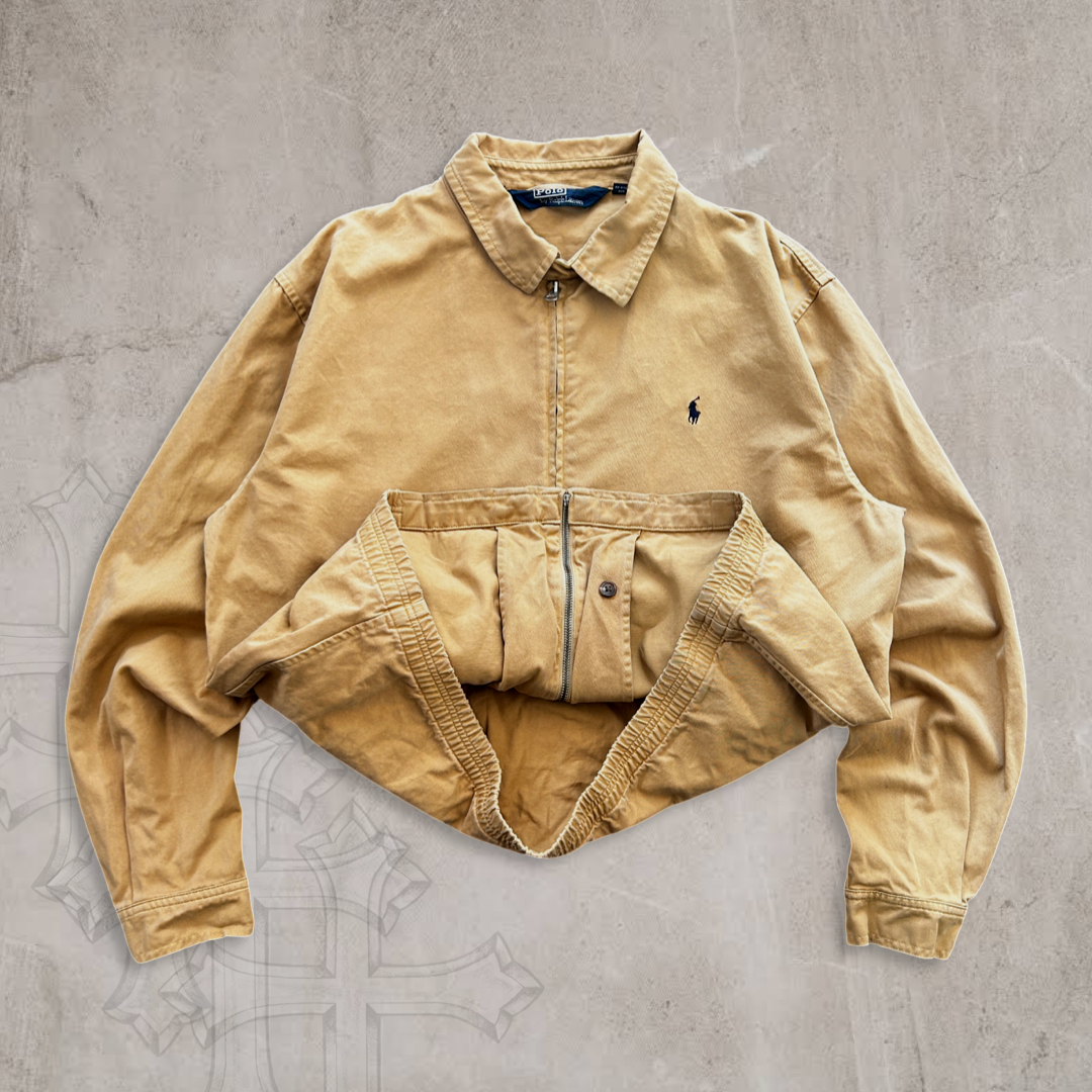 Tan Polo Harrington Jacket 1990s (L)