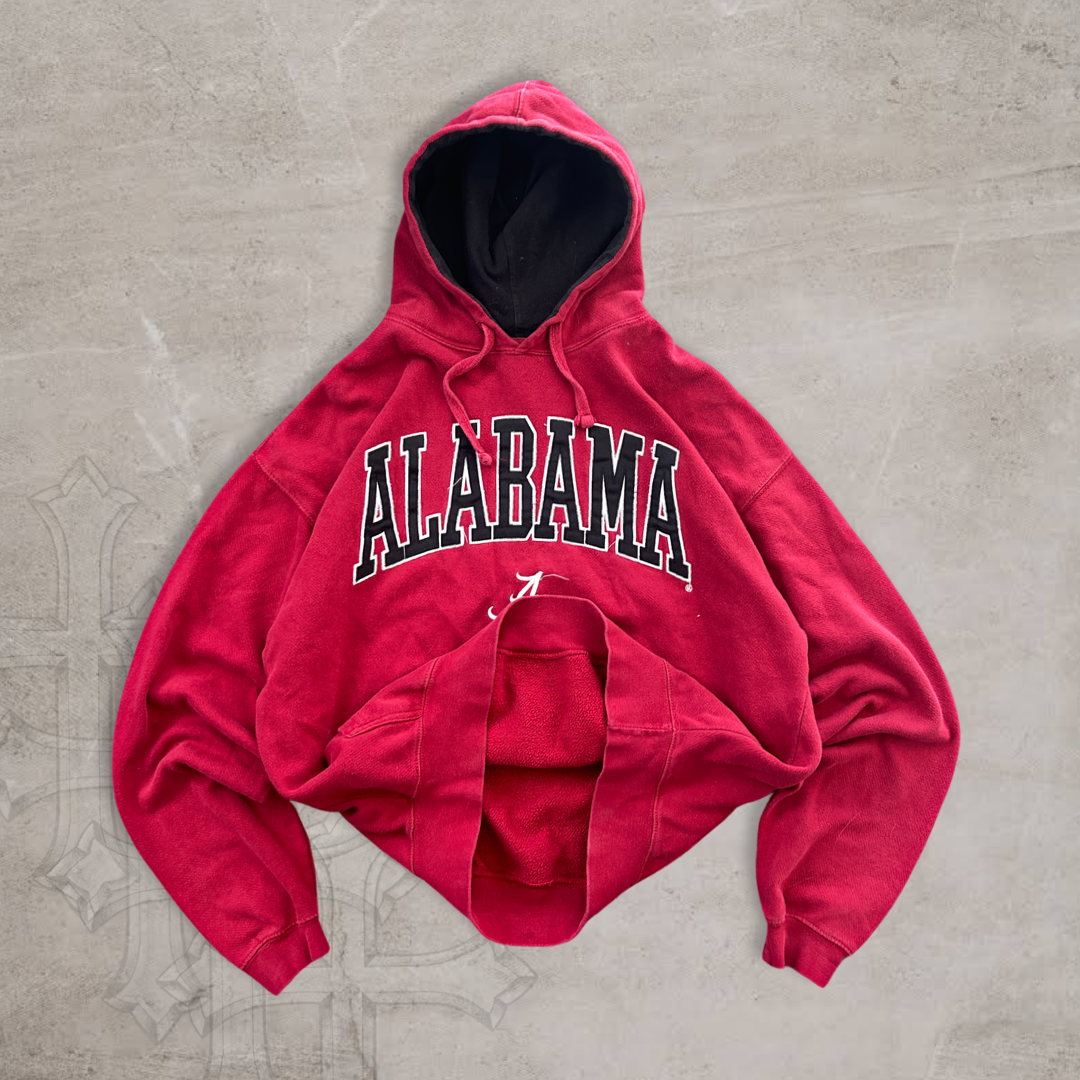 Red Alabama Hoodie Y2K 2000s (L)