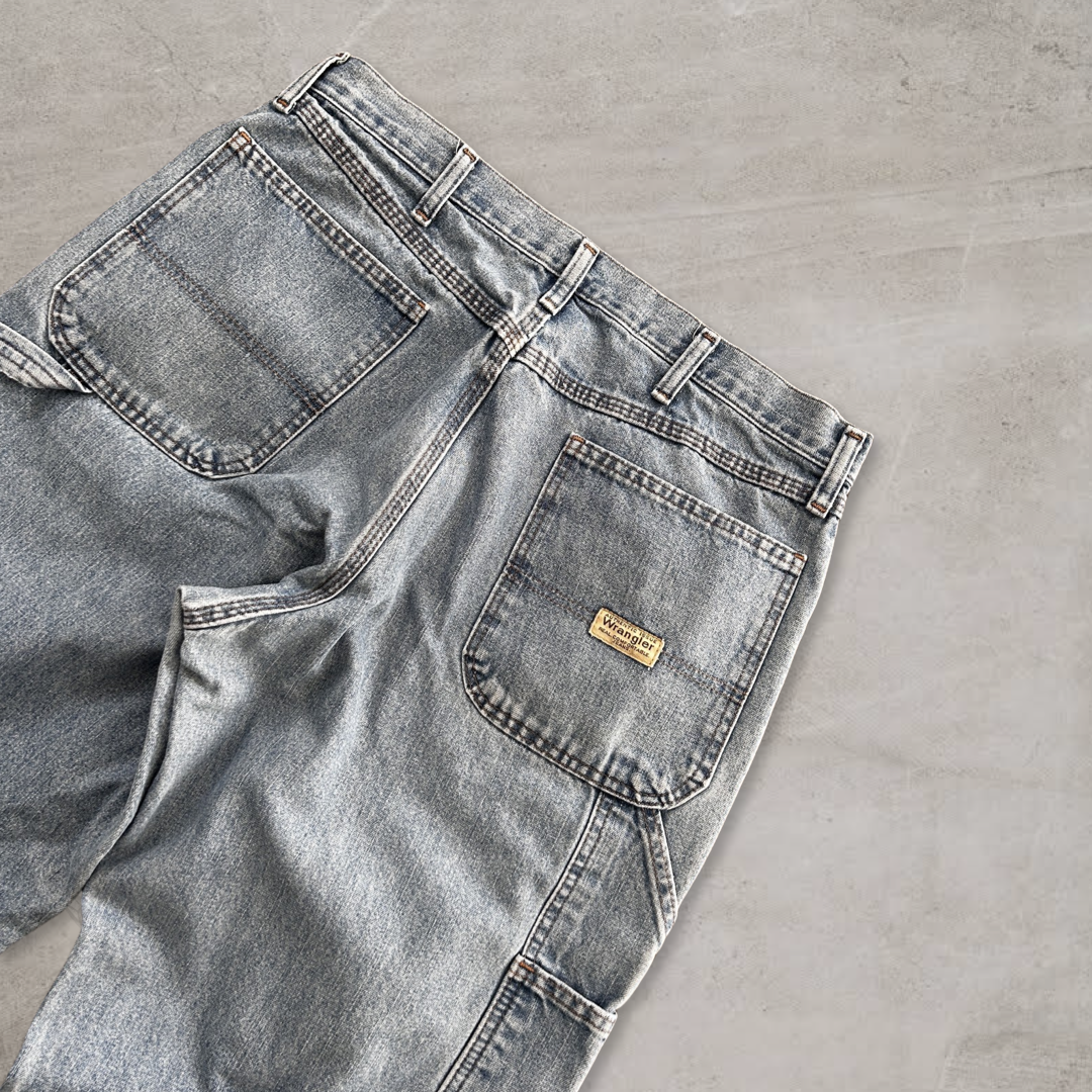 Faded Wrangler Carpenter Jeans 1990s (34x32)