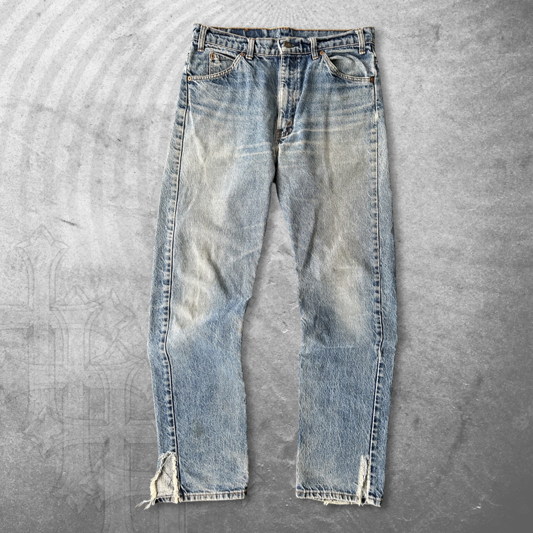 Faded Levi’s 505 Orange Tab Jeans 1990s (34x32)