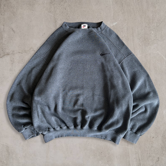 Space Grey Nike Sweatshirt 1990s (L)
