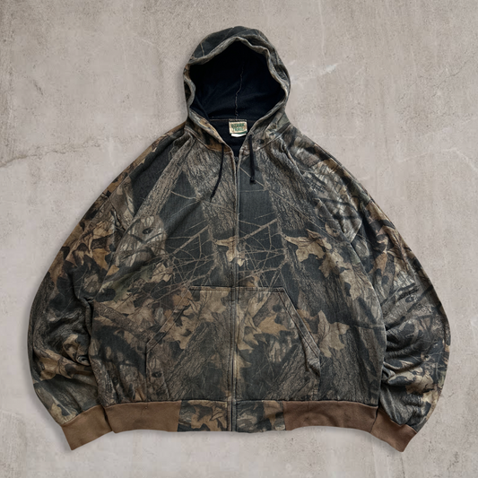 Camo Hooded Jacket 1990s (XL)