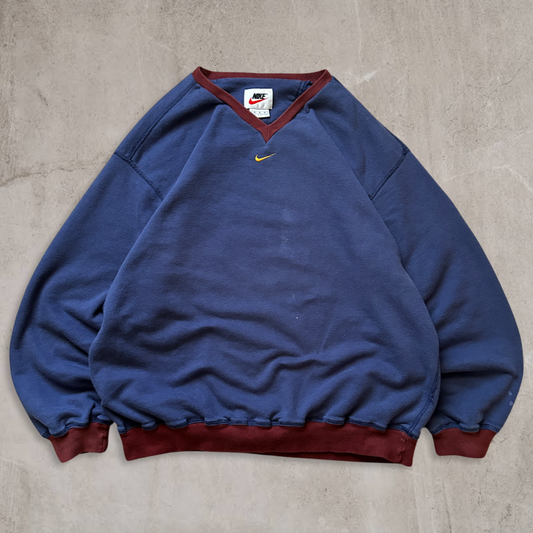 Blue Nike Center Swoosh Sweatshirt 1990s (M)