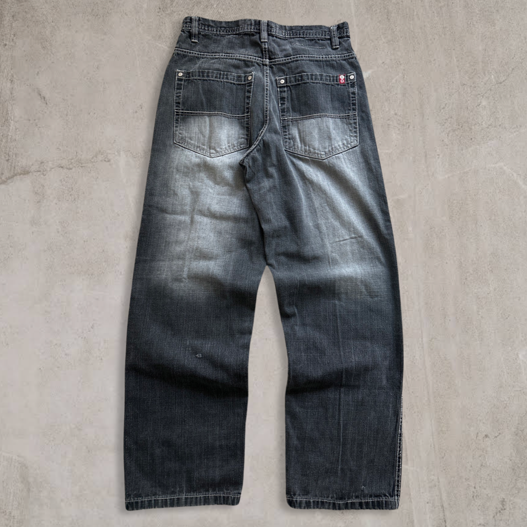 Faded Black Southpole Jeans Y2K 2000s (32x32)