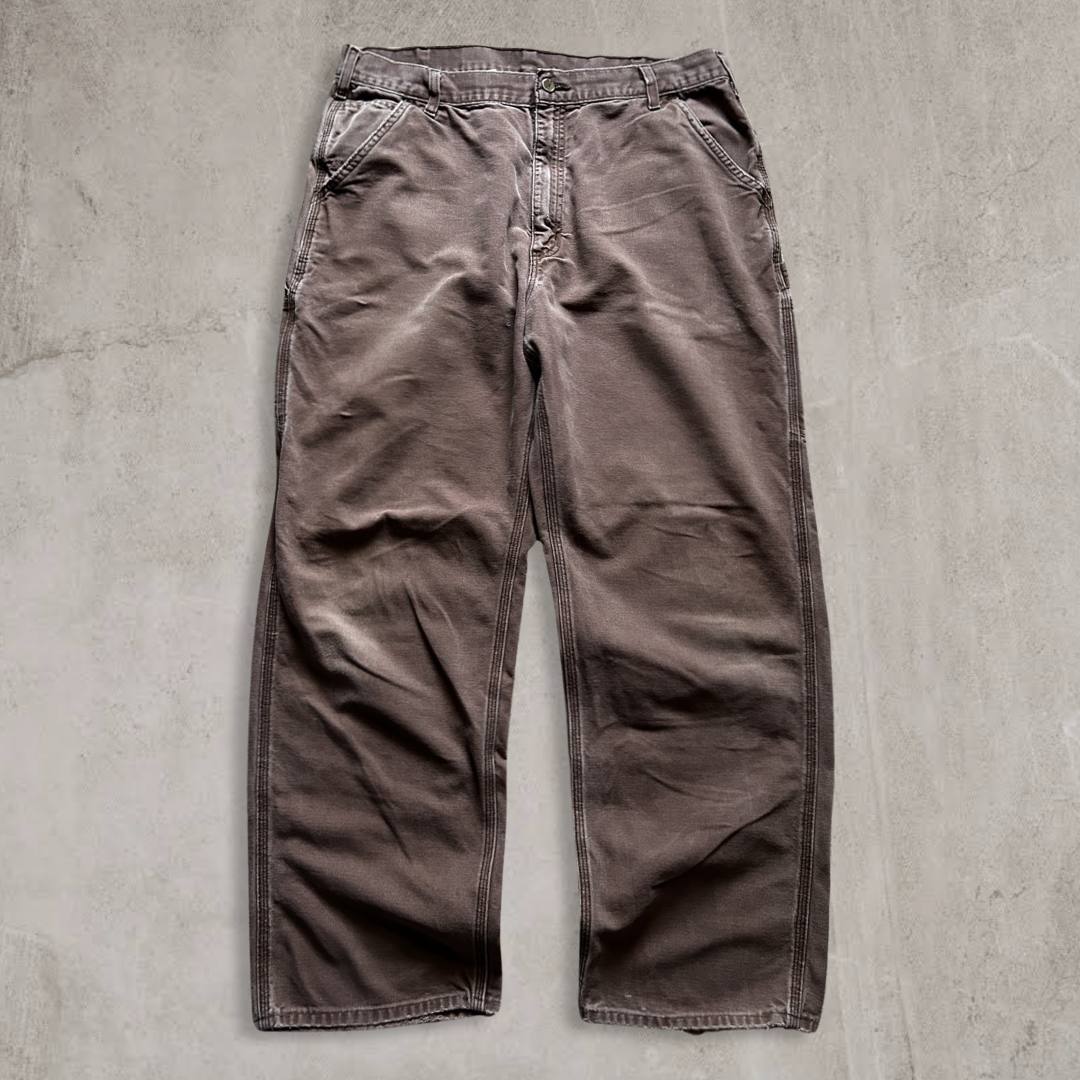 Faded Light Brown Carhartt Carpenter Pants 2000s (36x30)