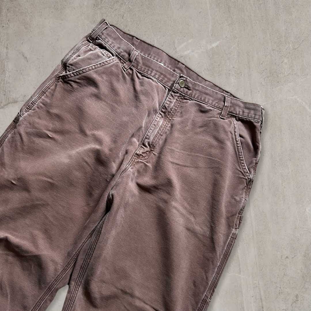Faded Light Brown Carhartt Carpenter Pants 2000s (36x30)