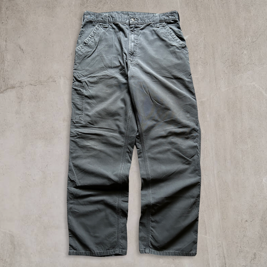 Grey Carhartt Carpenter Pants 2000s (36x32)