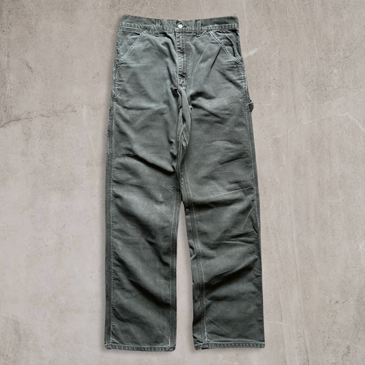 Olive Green Carhartt Carpenter Pants 2000s (32x32)