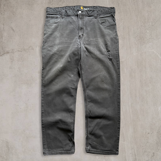 Distressed Grey Carhartt Pants 2000s (40x30)