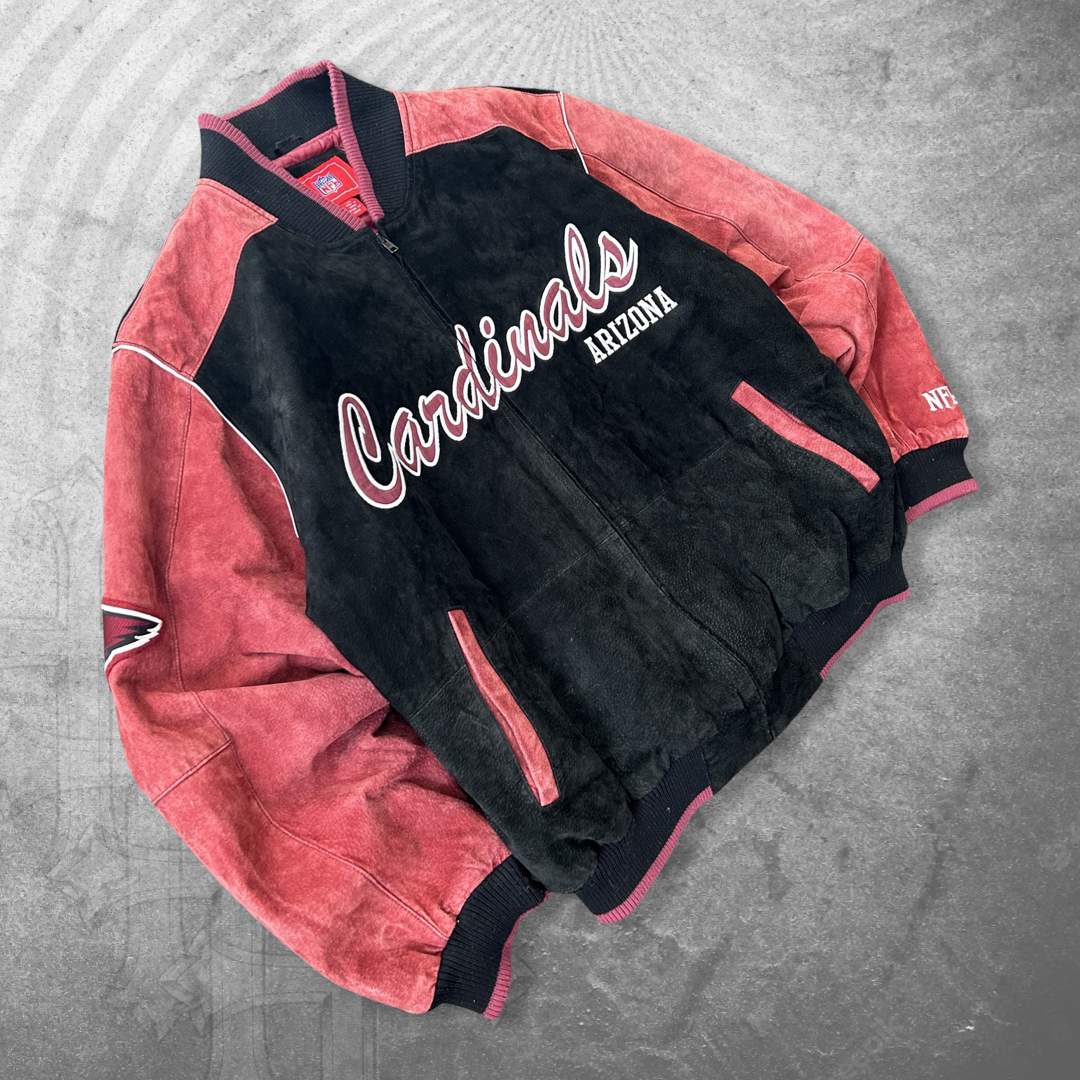 Black/Red Arizona Cardinals Varsity Jacket 1990s (XL)