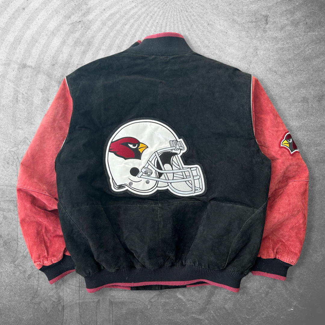 Black/Red Arizona Cardinals Varsity Jacket 1990s (XL)
