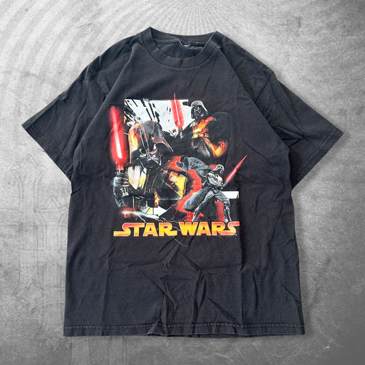 Black Star Wars Darth Vader Shirt 2000s (S)