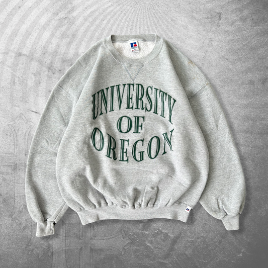 Grey Russell University Of Oregon Sweatshirt 1990s (XL)