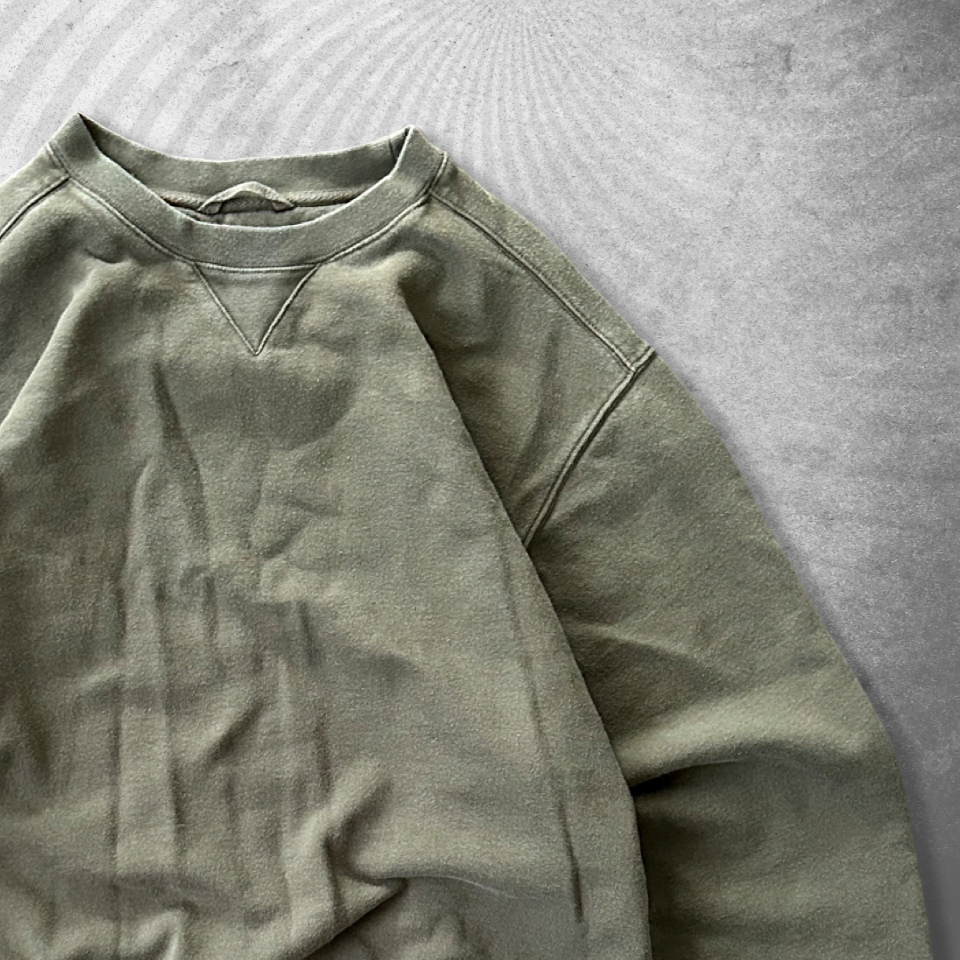 Olive Green LL Bean Sweatshirt 2000s (XL)
