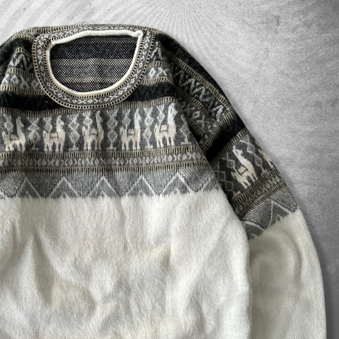Earth Tone Alpaca Sweater 1990s (L)