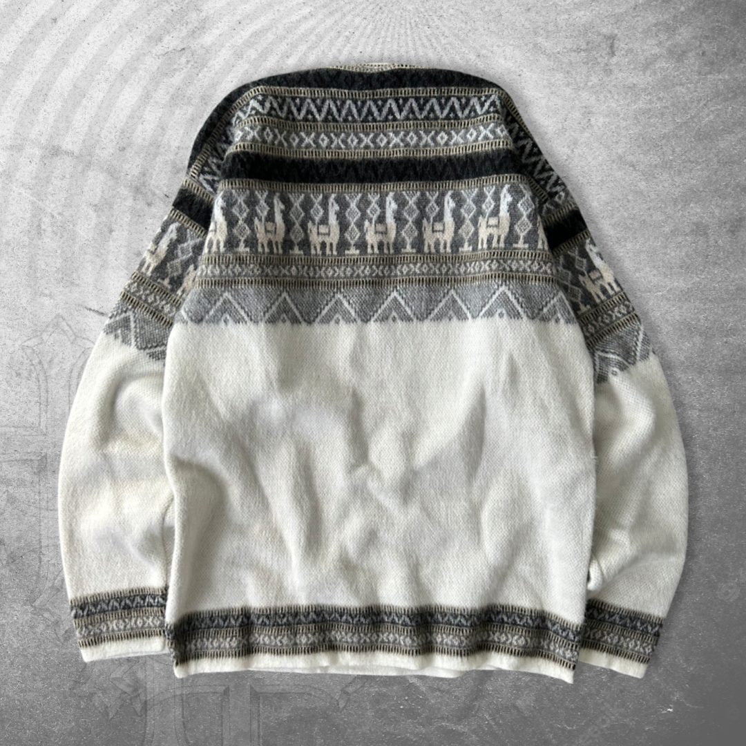 Earth Tone Alpaca Sweater 1990s (L)