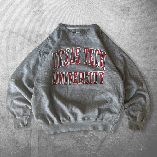 Grey Texas Tech University Sweatshirt 1990s (L)