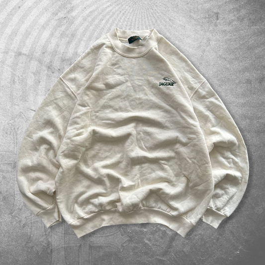 Cream Jaguar Crew Sweatshirt 1990s (XL)