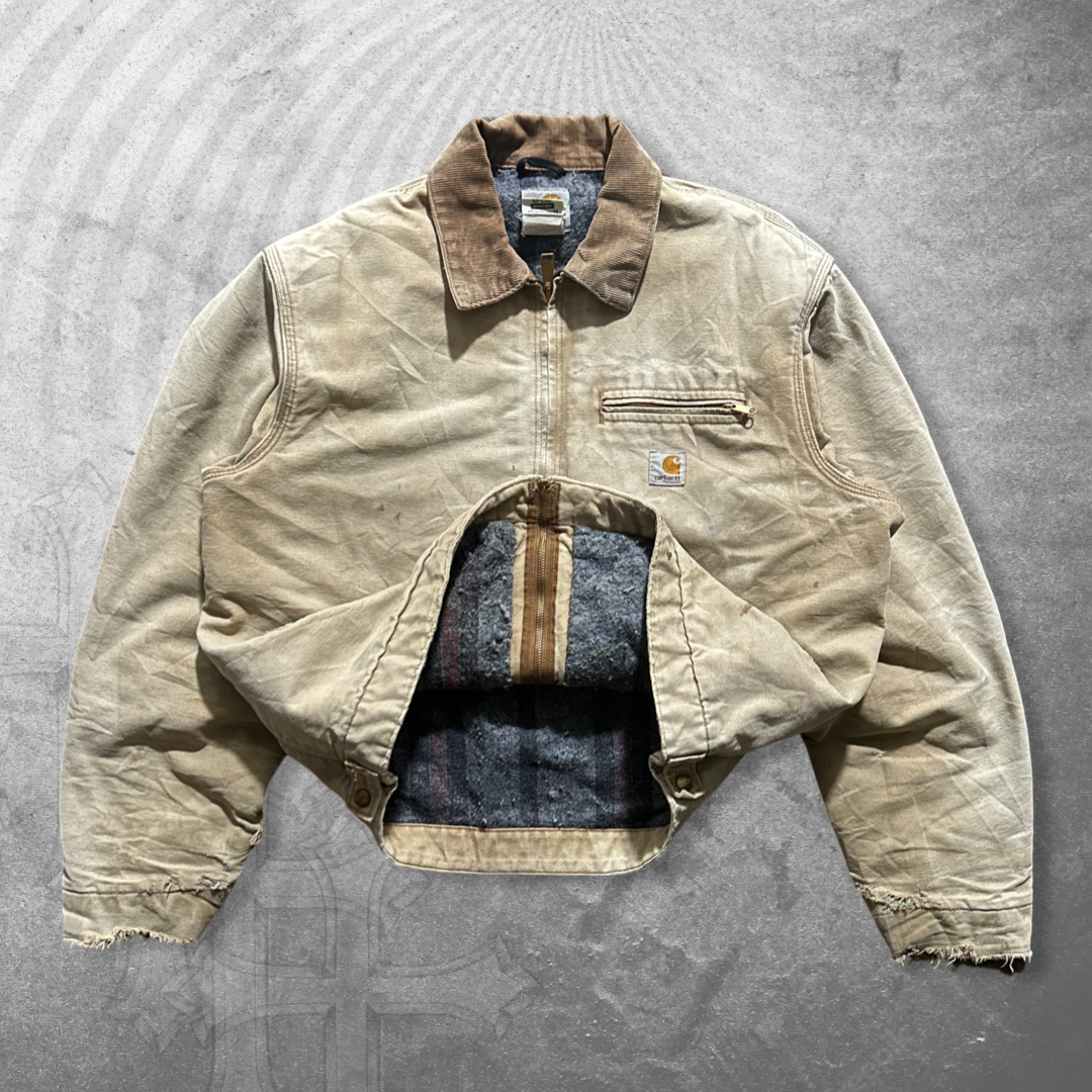 Faded Sandstone Carhartt Detroit Jacket 1990s (L)