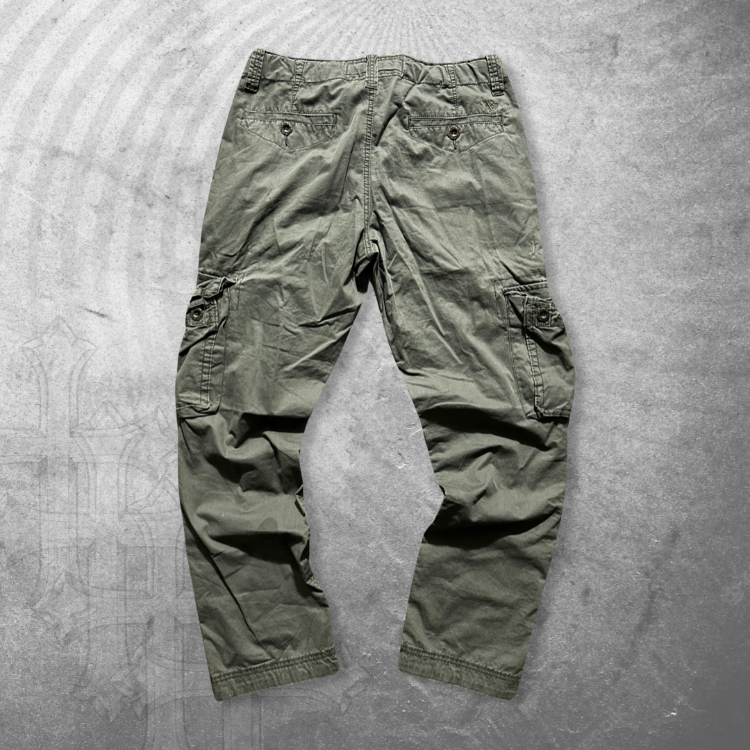 Moss Green Cargo Pants 2000s (36x32)