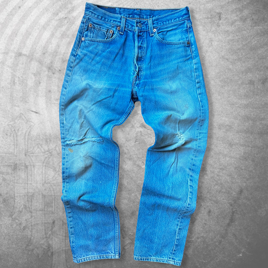 Faded Distressed Levi’s 501xx Jeans 1990s (30x31)