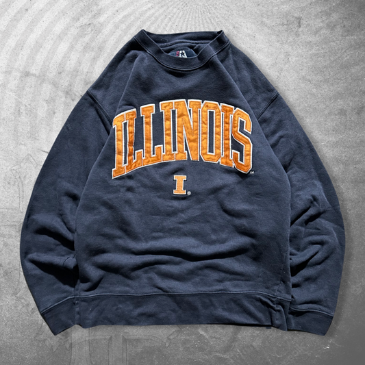 Navy Illinois Sweatshirt 2000s (M)