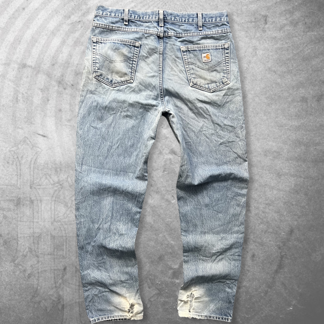 Faded Distressed Carhartt Jeans 1990s (36x35)