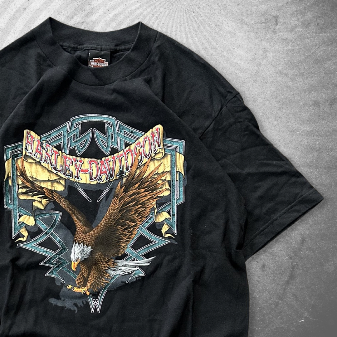 Black Harley Eagle Shirt 1997 (M)