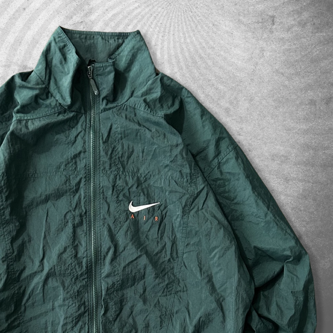 Forrest Green Nike Air Windbreaker Jacket 1990s (M)