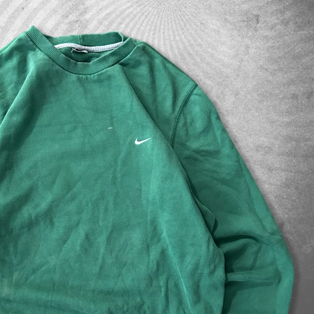 Emerald Green Nike Sweatshirt 2000s (L)