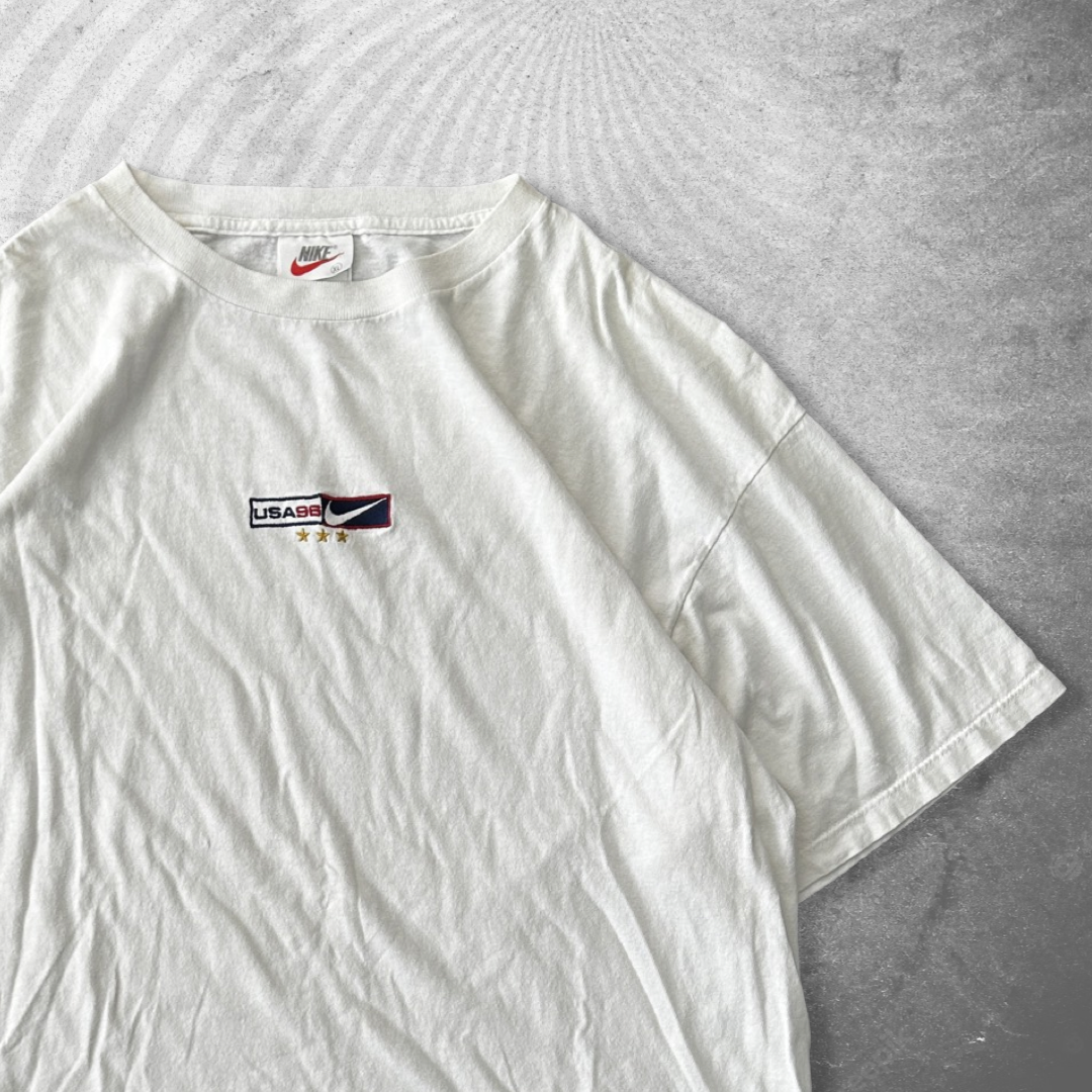 White Nike Olympics Center Logo Shirt 1996 (XL)