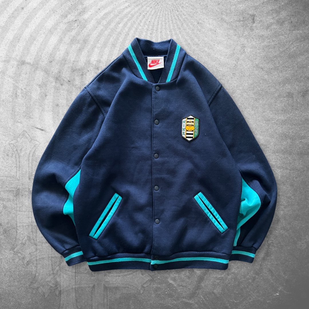 Navy Nike Rugby Union Varsity Jacket 1990s (M)