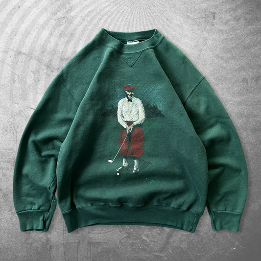 Forrest Green Golf Sweatshirt 1990s (M)