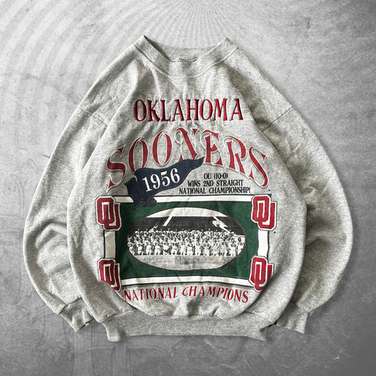 Grey Oklahoma Sooners Sweatshirt 1990s (L)