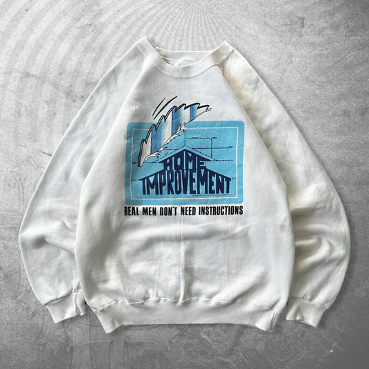 White Home Improvement Sweatshirt 1990s (M)