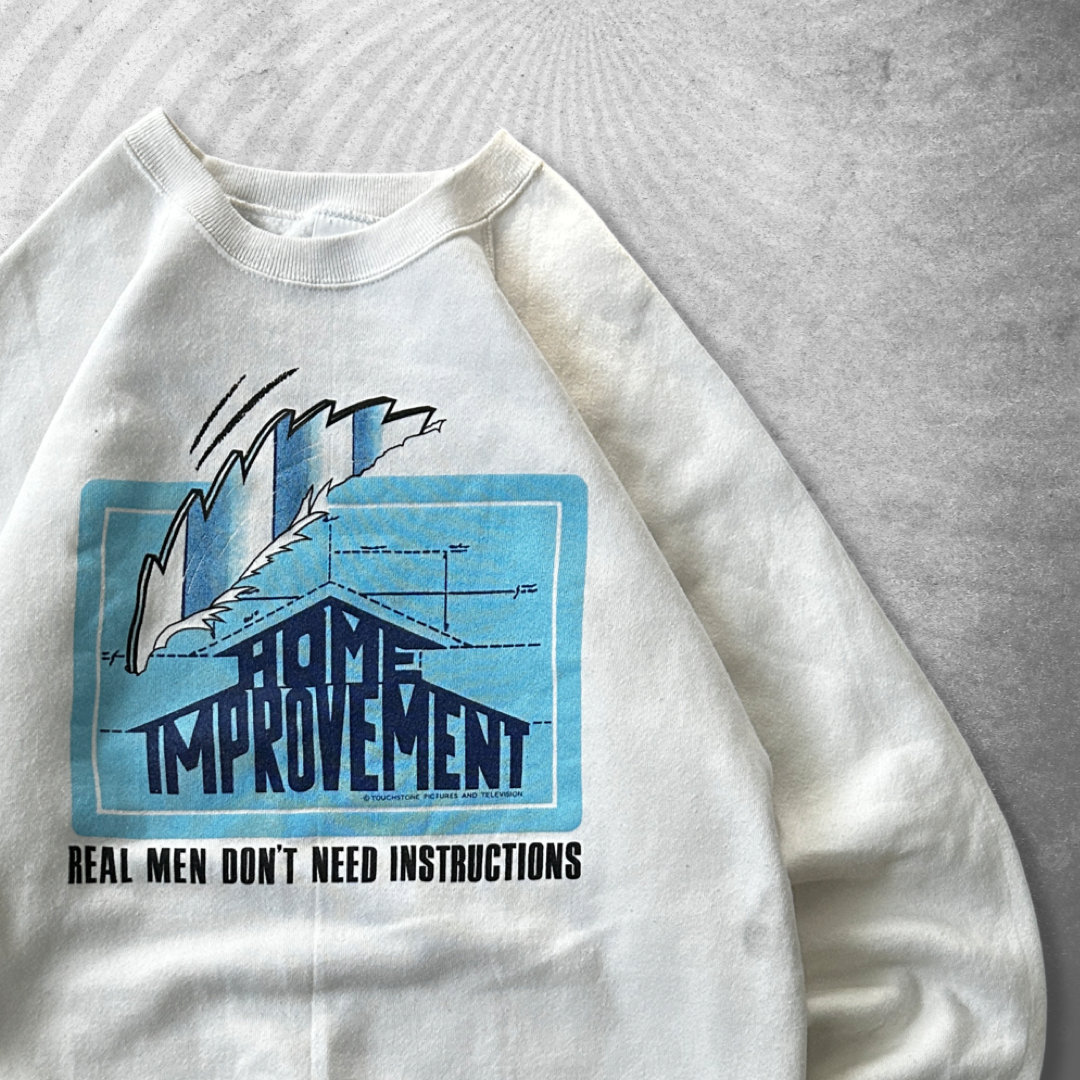 White Home Improvement Sweatshirt 1990s (M)