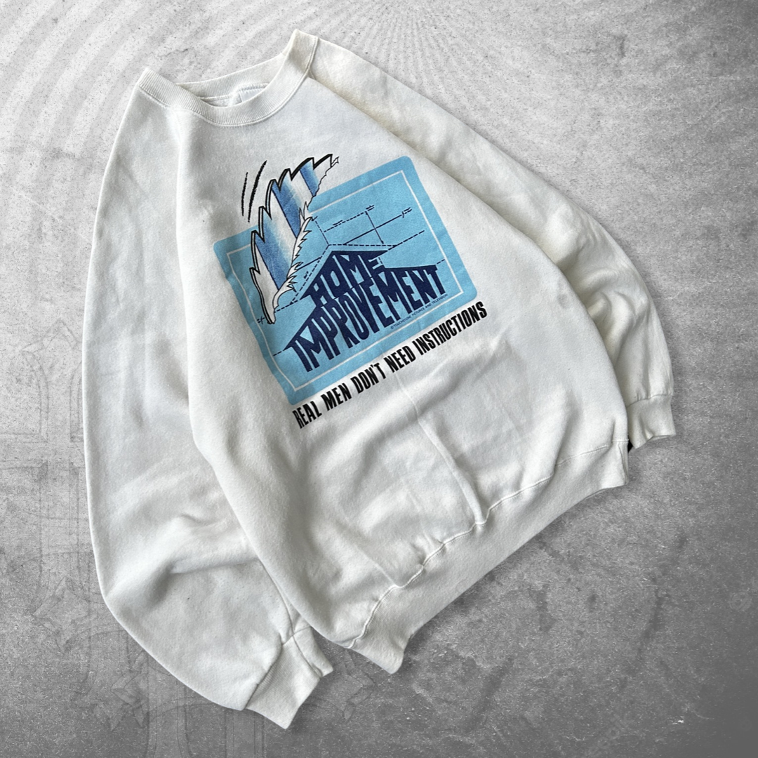 White Home Improvement Sweatshirt 1990s (M)