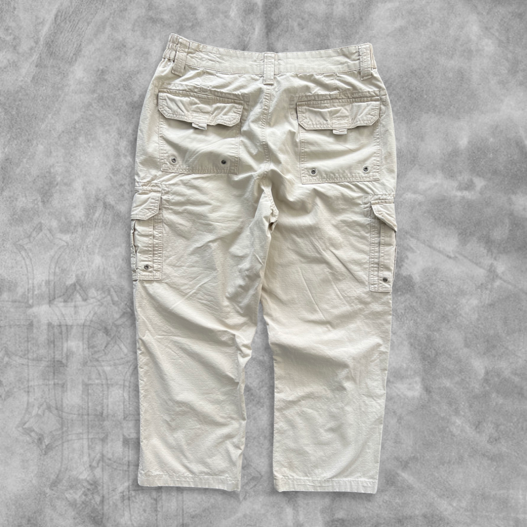 Bone White Cargo Pants 1990s (36x30)
