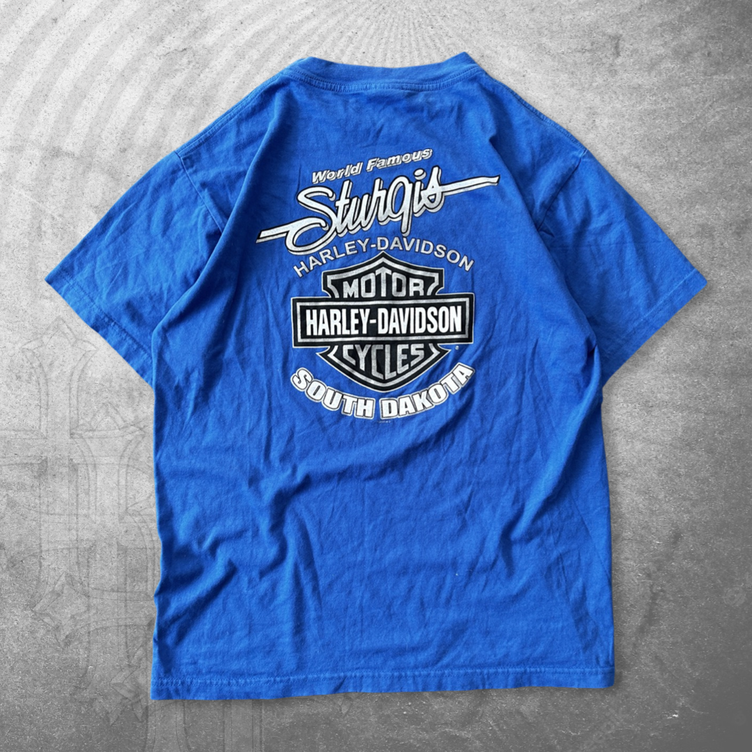 Blue Harley Sturgis Shirt 2000s (L)