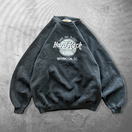 Black Hard Rock Cafe Sweatshirt 1990s (XL)