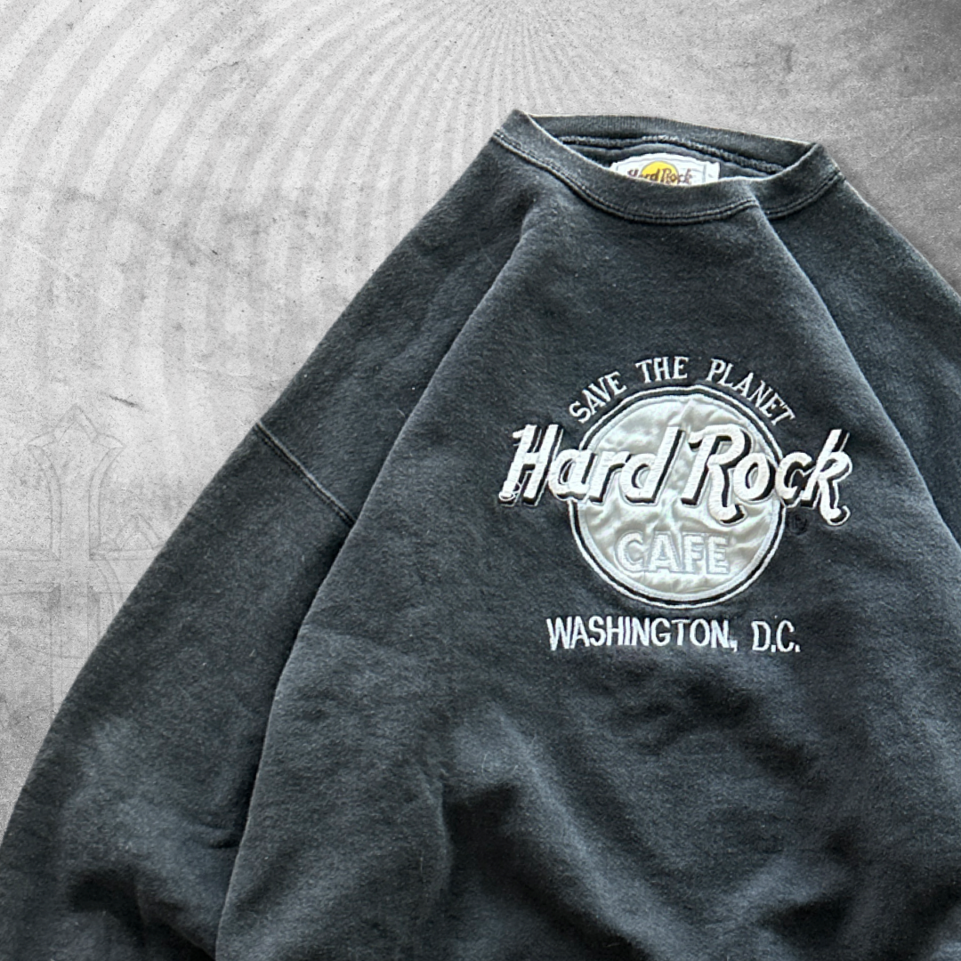 Black Hard Rock Cafe Sweatshirt 1990s (XL)