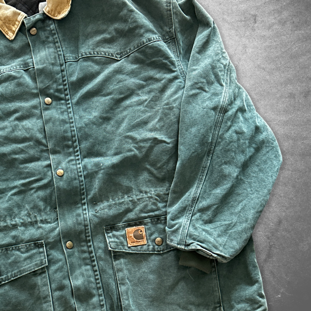 Ocean Green Carhartt Rancher Jacket 1990s (XL)
