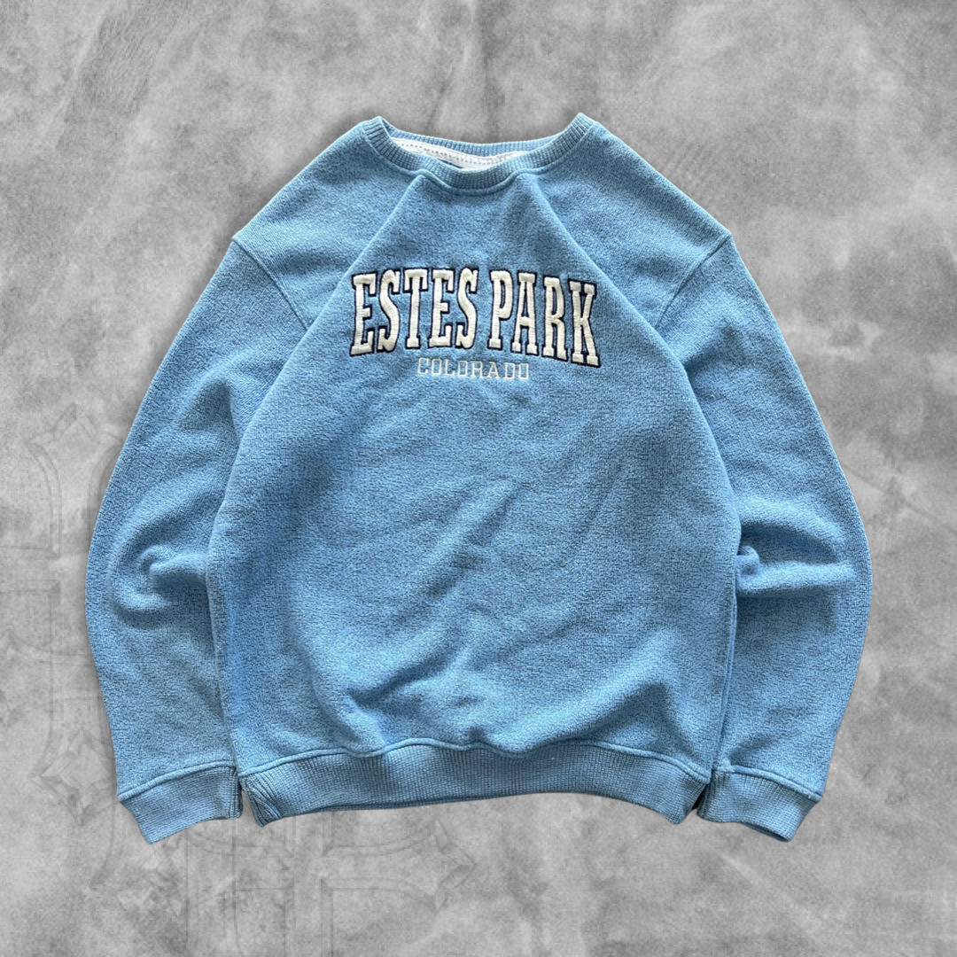 Baby Blue Estes Park Sweatshirt 1990s (M)