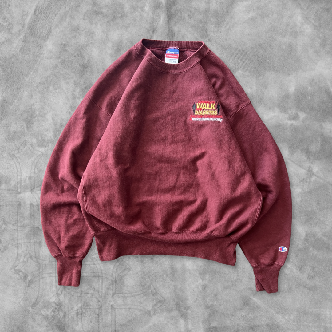 Maroon Champion Reverse Weave Sweatshirt 2000s (XL)